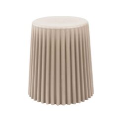 6555 ZIG ZAG STOOL - שרפרף רב תכליתי | עציץ יוקרתי | שולחן צד יוקרתי גוון Ivory