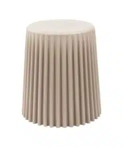 6555 ZIG ZAG STOOL - שרפרף רב תכליתי | עציץ יוקרתי | שולחן צד יוקרתי גוון Ivory