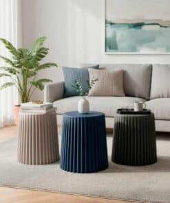 ZIG ZAG STOOL - שרפרף רב תכליתי | עציץ יוקרתי | שולחן צד יוקרתי 9996554