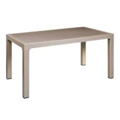 שולחן פרוטאה ראטן מלבני בגוון Charcoal - שישה מקומות ישיבה 6536