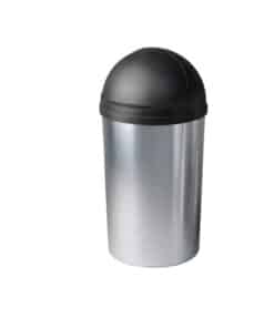 פח אשפה עם מצחייה דגם הימאליה 60 ליטר - בצבע כסף 3529