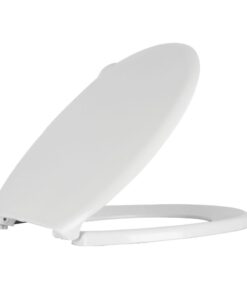 מושב אסלה איכותי (בורג פלסטיק) דגם רוז לבן 3097