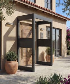 גגון Sophia אפור שקוף 1X1.6 עם שני קירות צד 2880 (5)