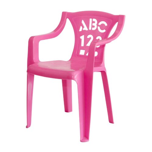 כסא פלסטיק איכותי לילדים דגם AVI ורוד 6578