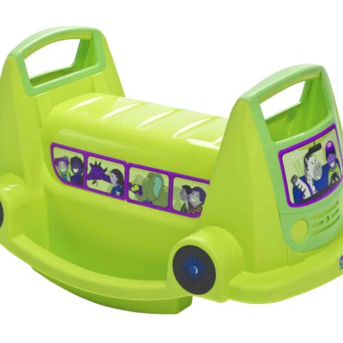 נדנדה לילד בצורת אוטובוס ירוק 6589