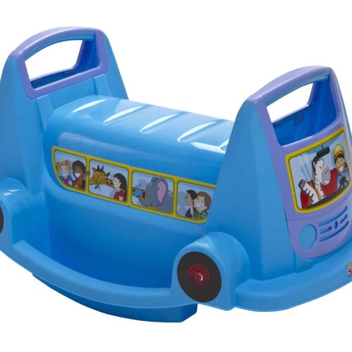 נדנדה לילד בצורת אוטובוס כחול 6590