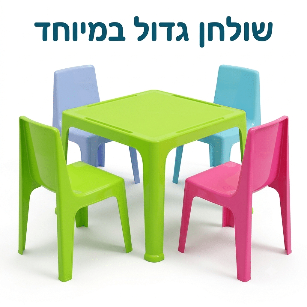 סט שולחן וכסאות לילדים דגם ויקטוריה שולחן ענק במיוחד XL שולחן Sunny ענק וארבעה כיסאות JUNIOR 9996616 סט שולחן וכסאות לילדים דגם ויקטוריה שולחן ענק במיוחד XL שולחן Sunny ענק וארבעה כיסאות JUNIOR 9996616